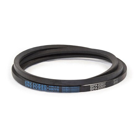 D&D SPA2207 Metric V-Belt, 2207mm Outside Length, 13 mm Top Width, 10 mm Thickness, 1 Ribs SPA2207